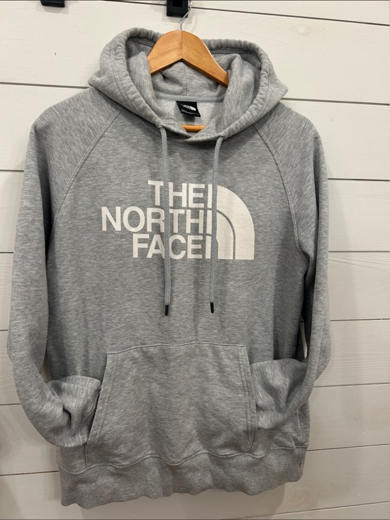The North Face Tops - The North Face Women’s grey hoodie with white logo